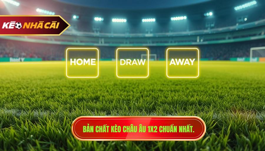 1. Bản chất kèo châu Âu 1x2 chuẩn nhất.