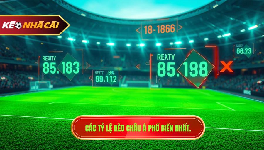 2. Các tỷ lệ kèo châu Á phổ biến nhất.